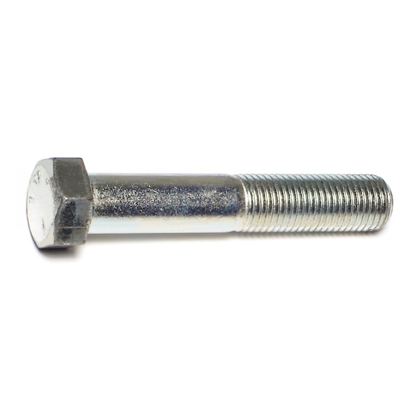 Midwest Fastener Grade 5, 7/16"-20 Hex Head Cap Screw, Zinc Plated Steel, 2-1/2 in L, 50 PK 00525 - main